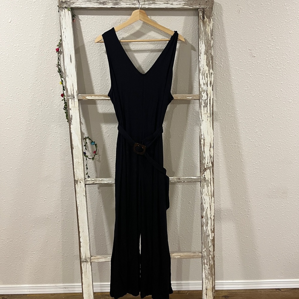 ASOS Elegant Black V-Neck Jumpsuit